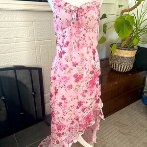 Lulu’s Floral Pink Dress